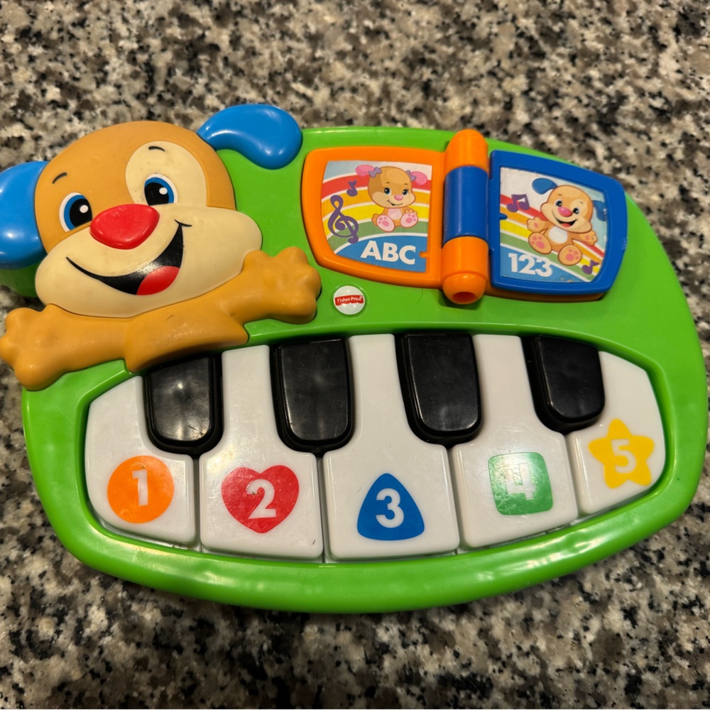 Fisher price laugh and learn dog Colorful Musical Puppy Piano Toy